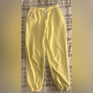 Yellow sweatpants